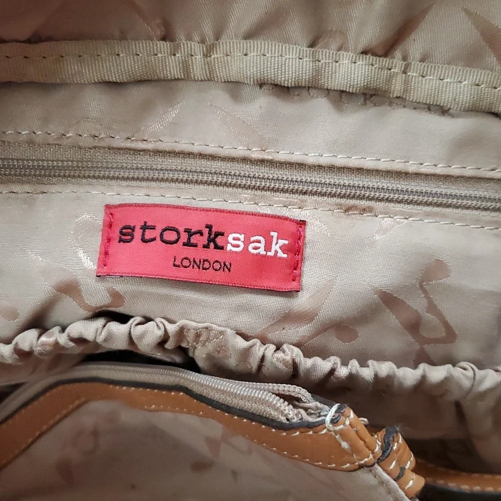 Storksak Elizabeth Leather Diaper Bag